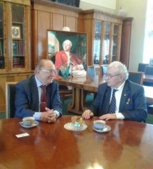 Встреча президента МНЭПУ академика Залиханова М.Ч. с ректором МГУ академиком Садовничим В.А.